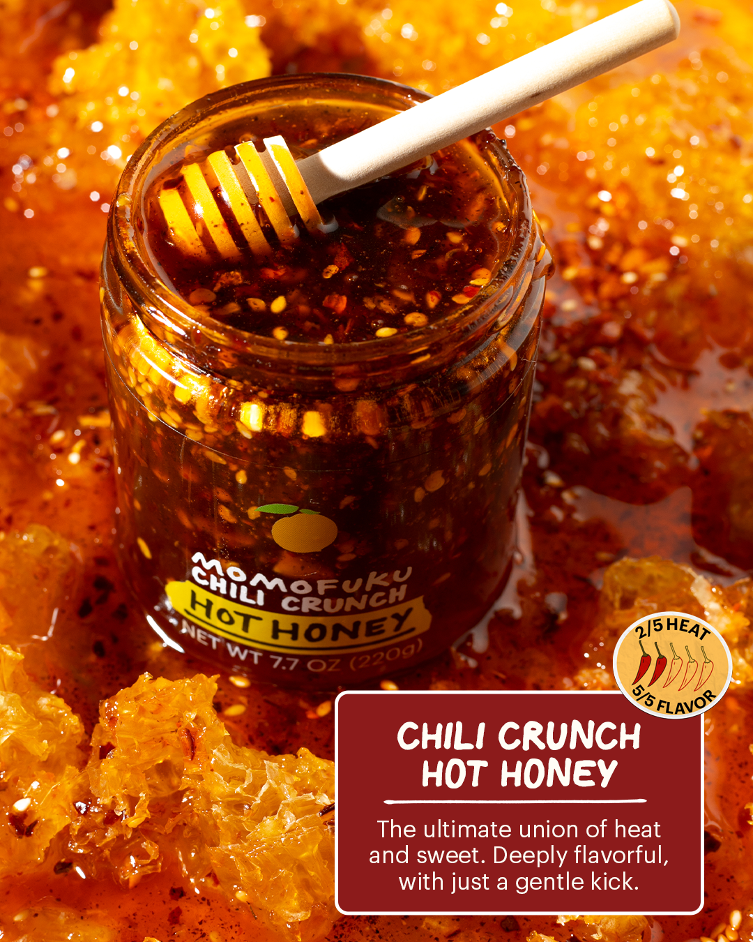 Chili Crunch Hot Honey - Soft Pick
