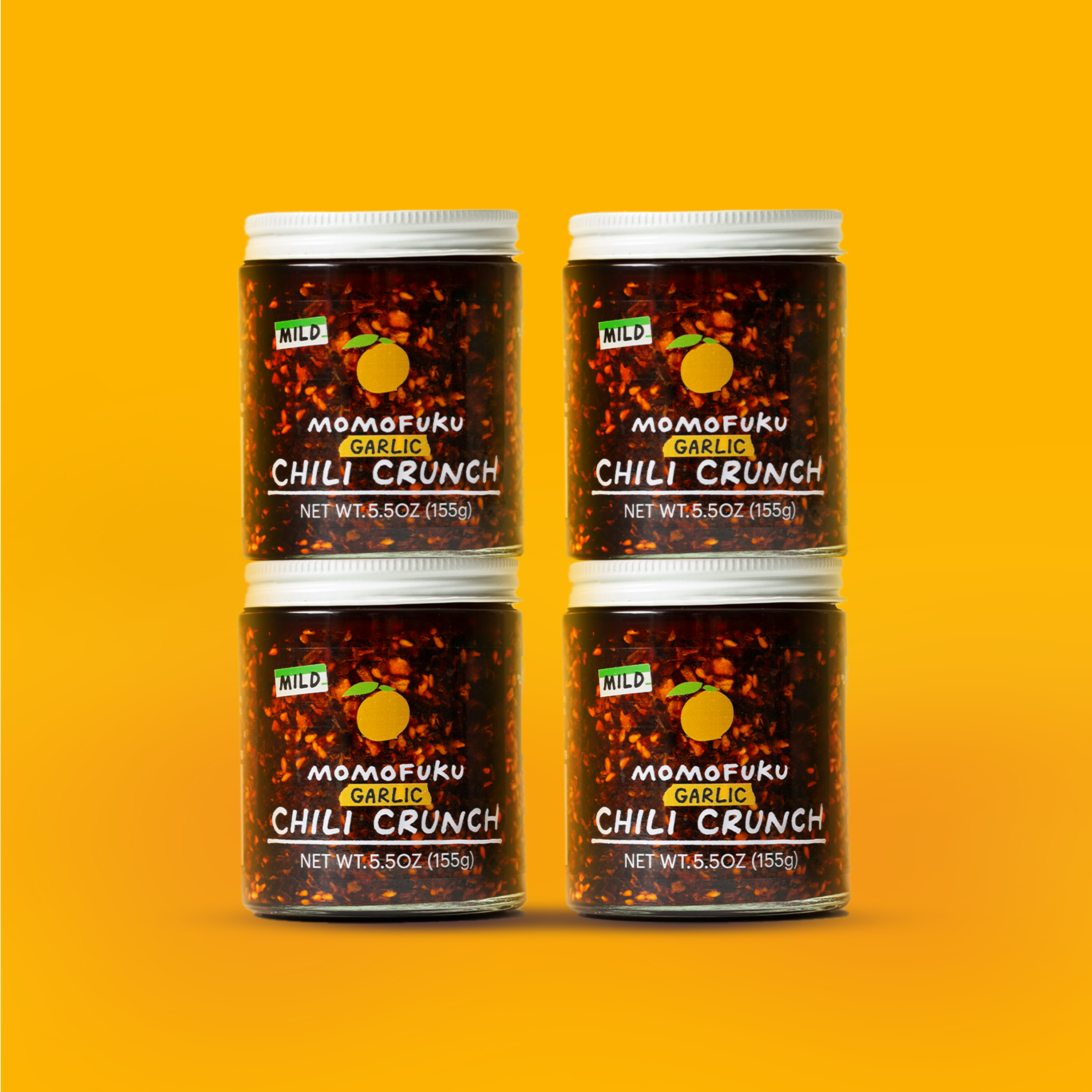 Mild Garlic Chili Crunch 4-Pack - Classic Pick
