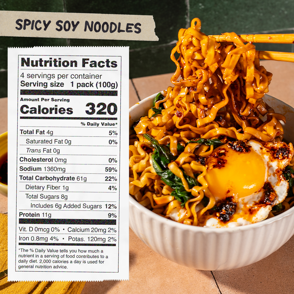 Spicy Soy Noodles | 24 Packs - Clean Style