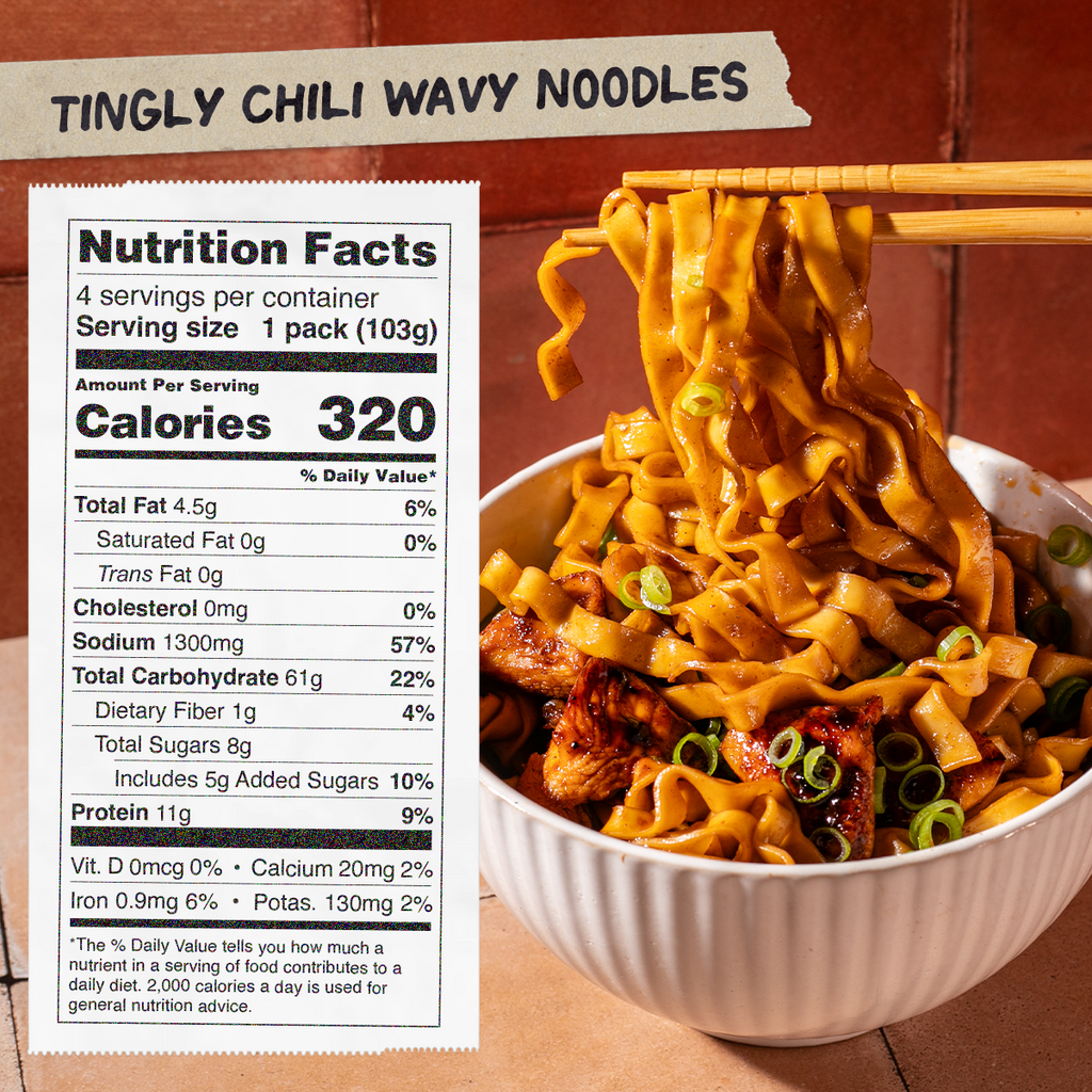 Tingly Chili Noodles | 12 Packs - Clean Style
